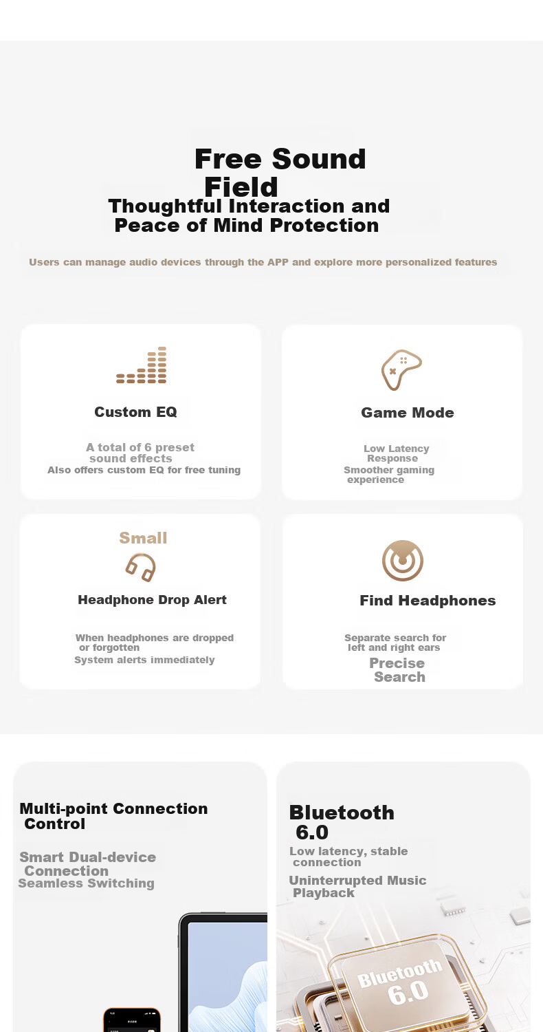 MOVA TPEAK Clip Pro Clip-On Earphones Wireless Bluetooth Cloud Sensor C Bridge AI Assistant Real-Time Translation Star Gold Luxury High-End Gift for Men and Women 17