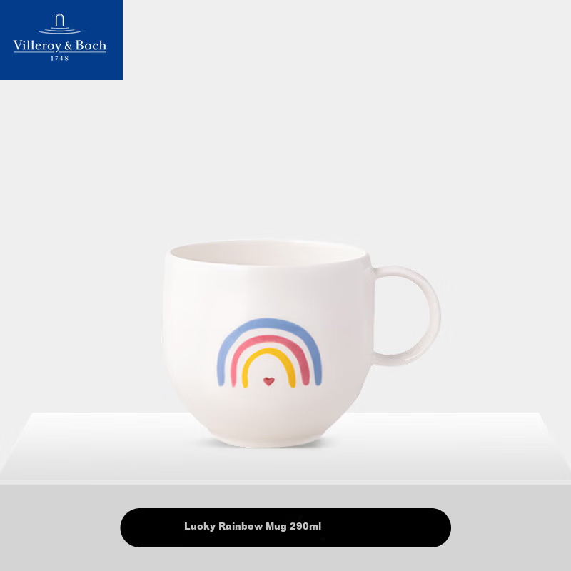 Villeroy & Boch Ceramic Mug Afternoon Tea Coffee Cup Rainbow Couple Gift