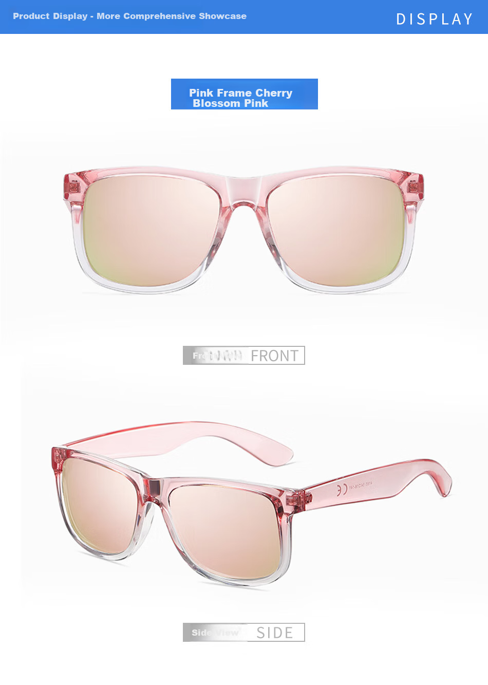 DRATRA Polarized Sunglasses Unisex Large Frame UV Protection Fishing Outdoor Sports Fashion Trendy Sunglasses 9