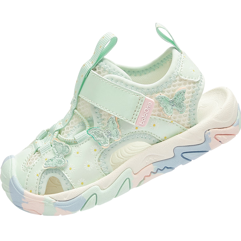 BALABALA [BalaOne] Children's Shoes, Girls' Steady Walking Sandals, New Butterfly Design for Summer 2026