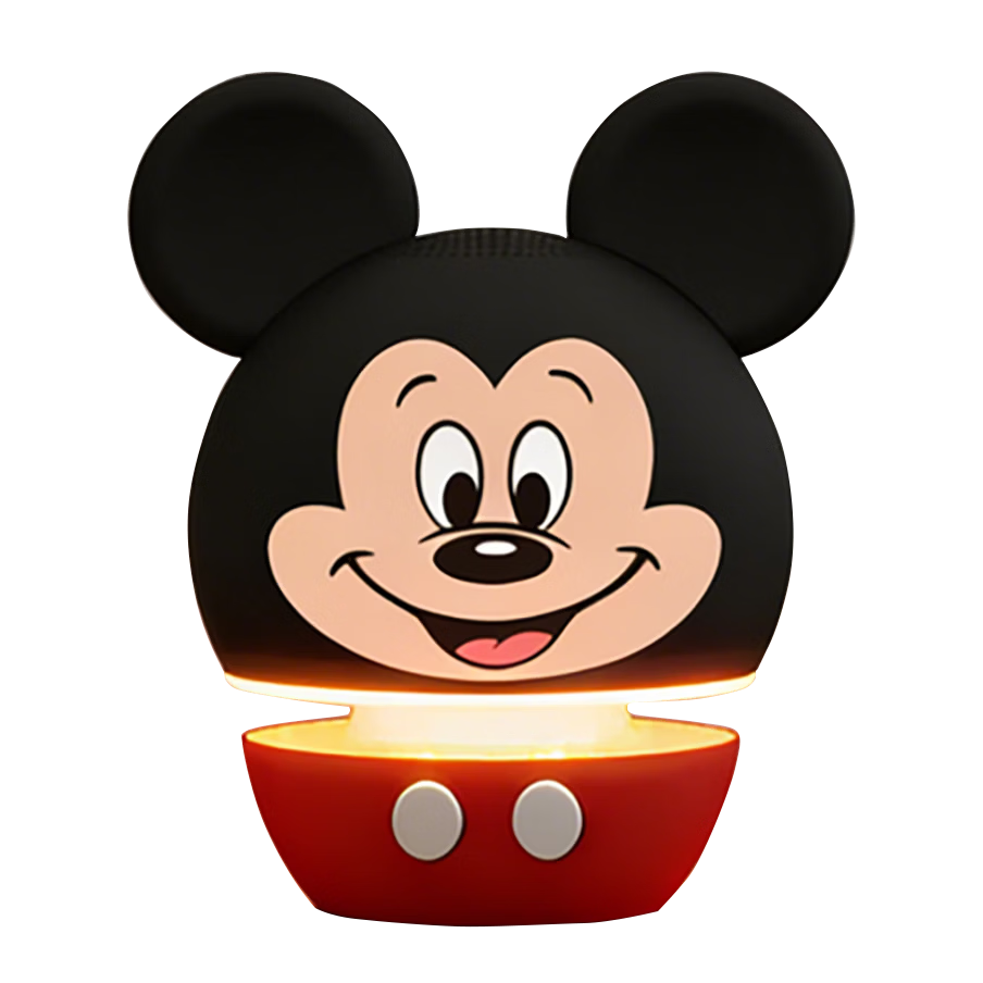 DISNEY Bluetooth Speaker Desktop Computer Ambient Light High-Quality 360 Surround Stereo Loud Volume Birthday Gift for Boys and Girls Mickey