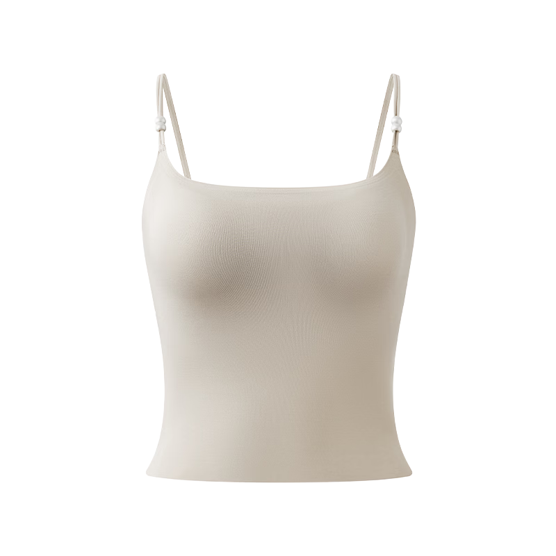 Herbal Original Color Camisole Women's Bra with Padding 2026 Spring Summer New Back Beauty Integrated Base Layer Outerwear