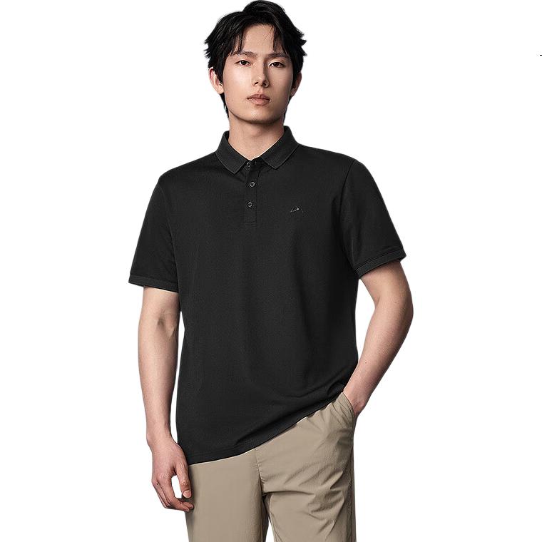 HLAHLA Men's Short Sleeve Polo Shirt Mountain Series Moisture-Wicking Quick-Dry Summer Tee