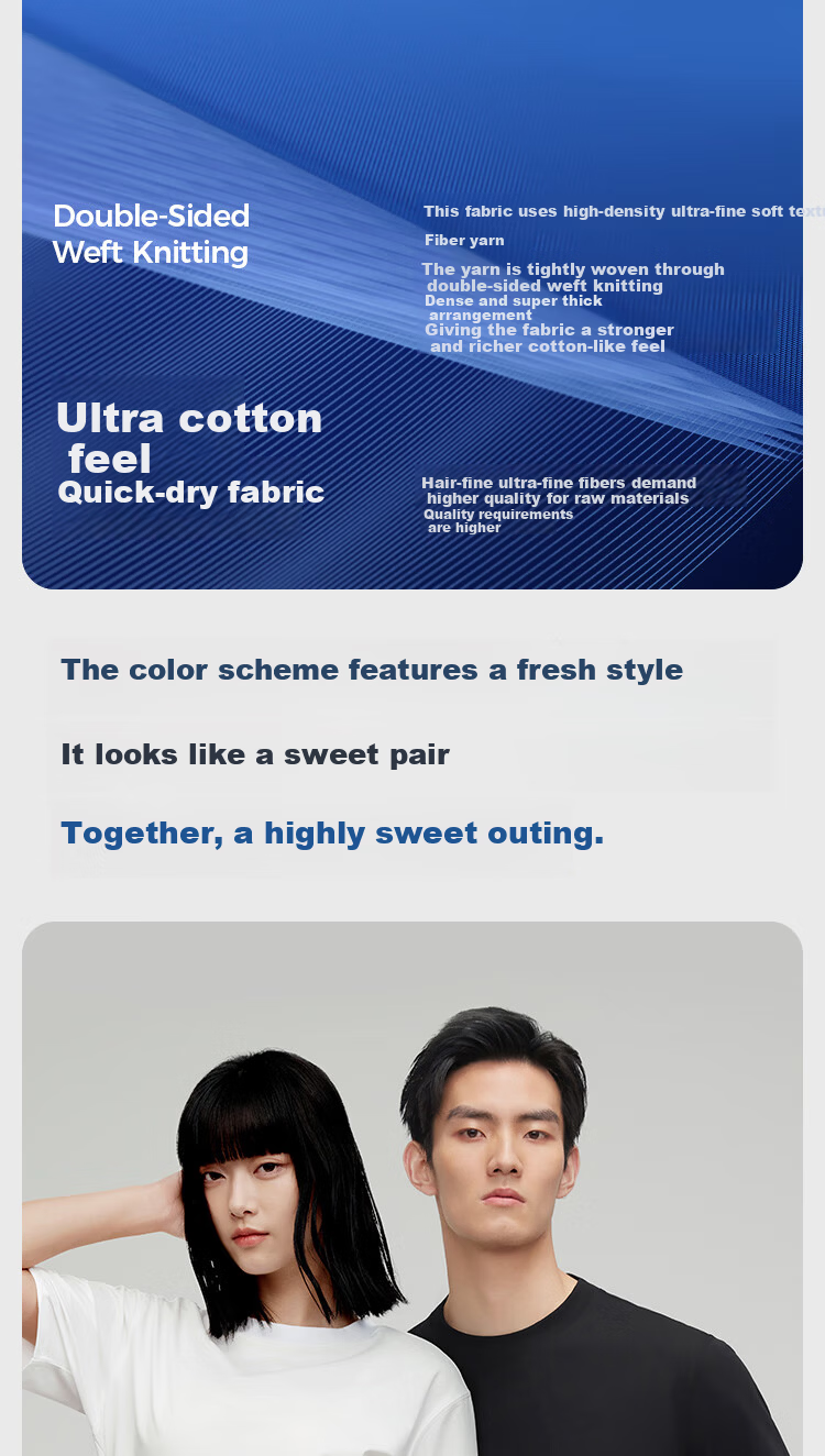 HLA [Zui Huxi-Air8S] Short-Sleeve Undershirt for Men And Women, Moisture-Wicking Quick-Dry Couple's Basic Undershirt 6