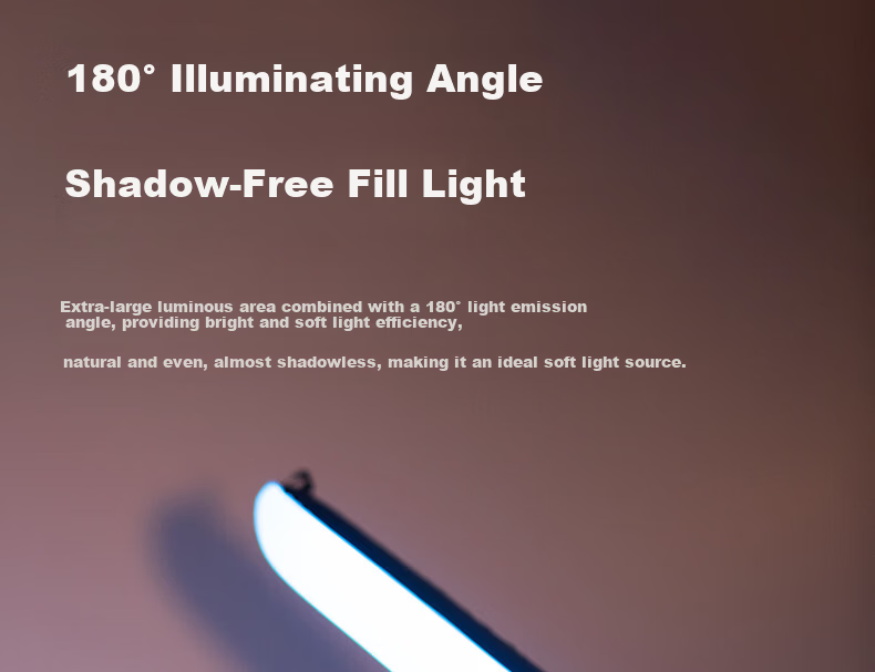 AMBITFUL ZhiJie GCA30C Air Column Light Dual Color Temperature RGB Video Photography Fill Light Live Streaming Wedding Camping Portable Soft Light Outdoor Live Streaming Light 25