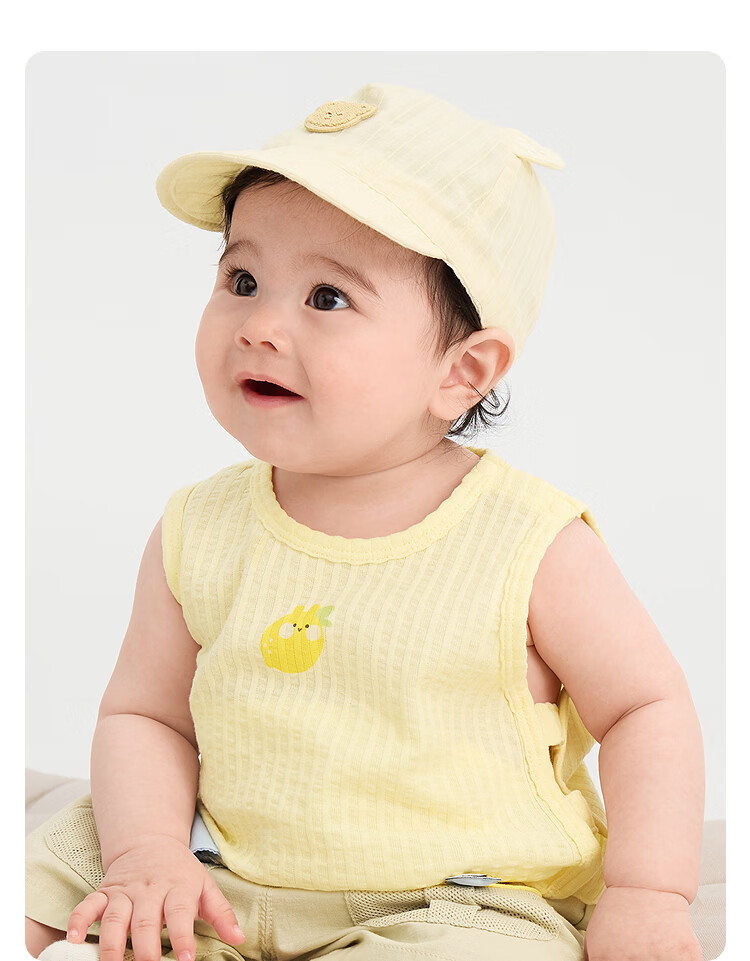 Balabala [balaOne] Baby Vest Infant Summer Outerwear 2026 Cotton Two-Piece Set 4