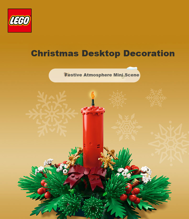 LEGO 40743 Christmas Desktop Decoration Building Blocks Toy for Boys and Girls Birthday Gift Ornament 1