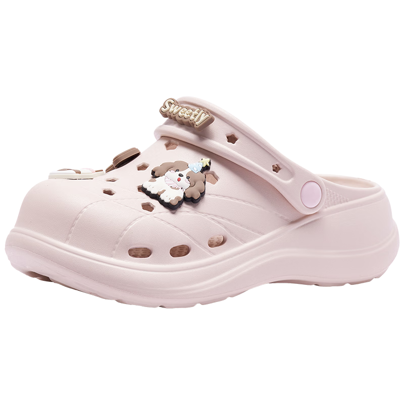 Hotwind Women's Thick Sole Clog Sandals 2026 Summer New Cartoon Fun Beach Slide Sandals