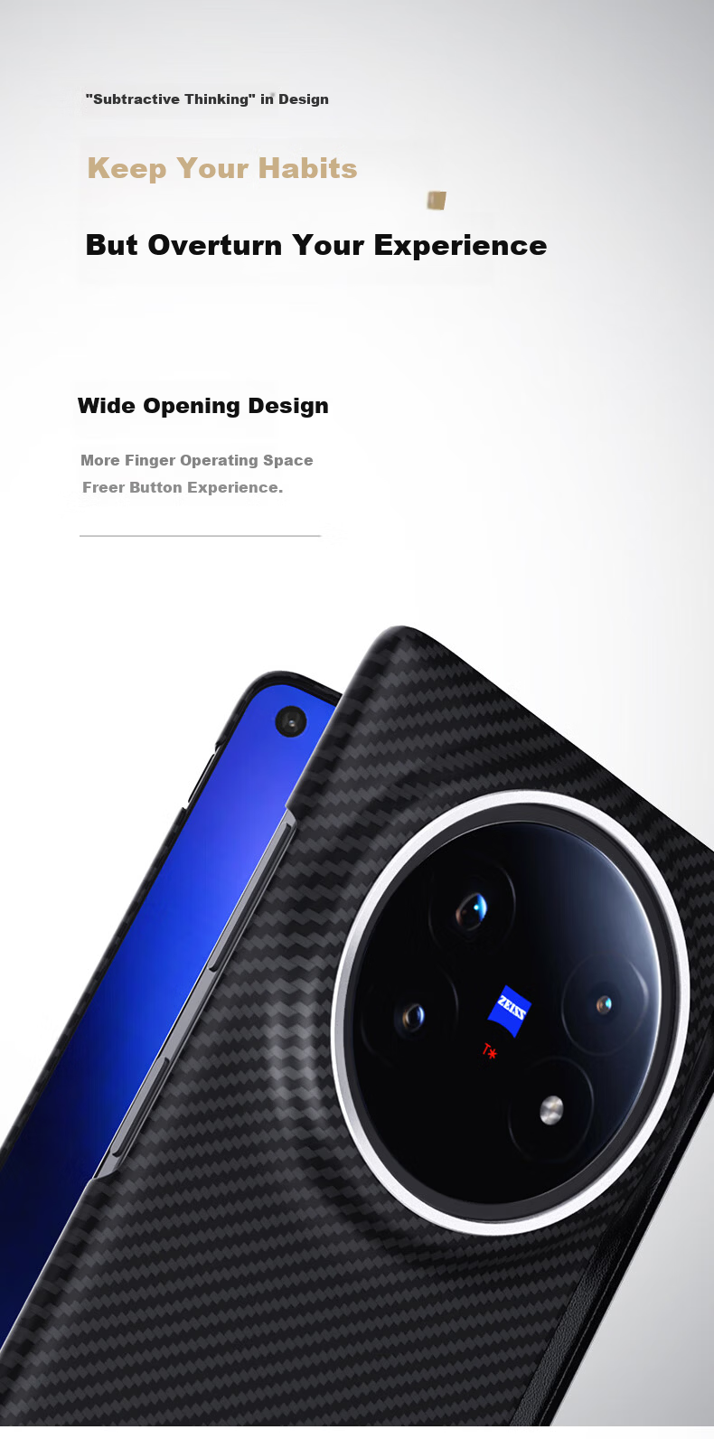 CangHua Full Coverage Magnetic Kevlar Aramid Fiber Case for vivo X Fold5, Slim Business Magnetic Protective Cover Sunset Glow 3