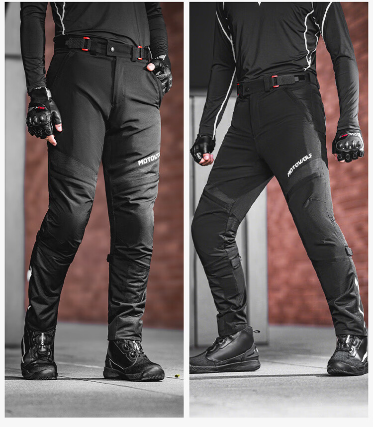 MOTOWOLF Summer Motorcycle Riding Pants Men Breathable Casual Biker Protective Riding Gear Four-Season Racing Pants 11