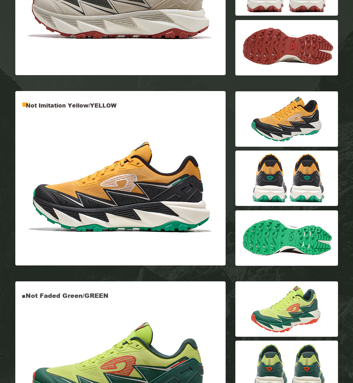 Huwaitegong Outdoor Long-Distance Trail Running Shoes for Men And Women, Jingzhe 3 TR-FLY3.0, Not Huang, Size 41 19