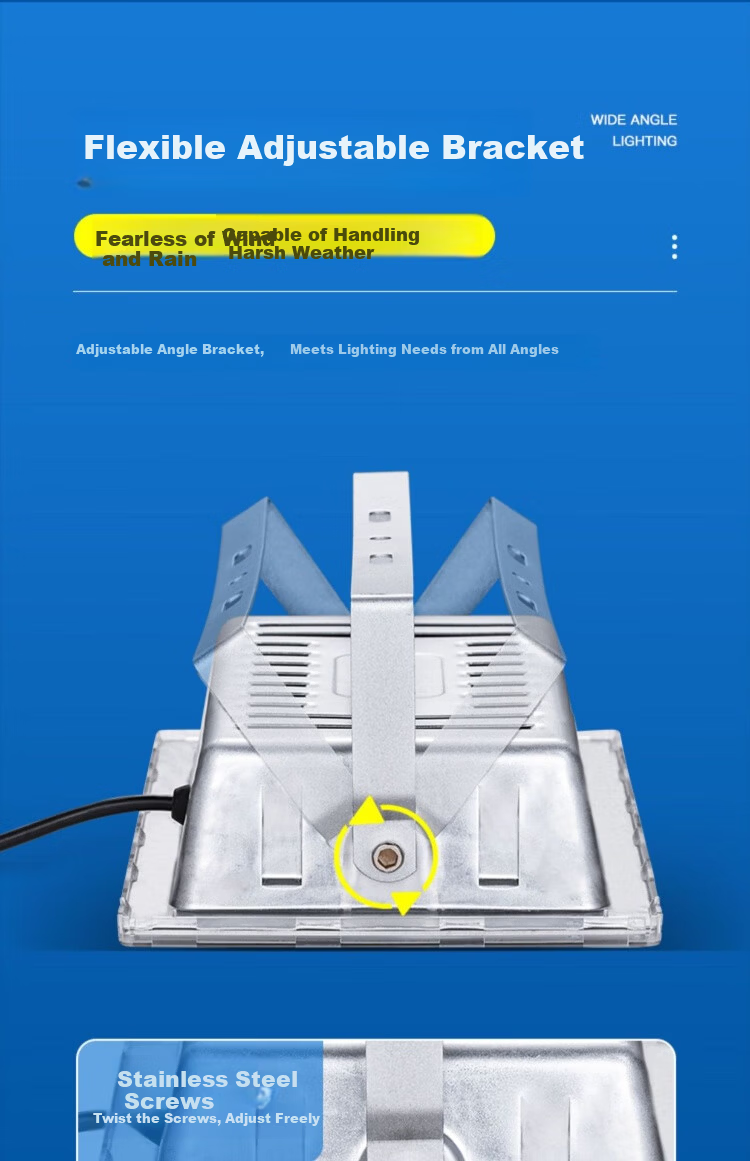 Yunzhizhuo LED Ant Floodlight Outdoor Waterproof High Brightness Factory Workshop Construction Site Warehouse Billboard Stadium Spotlight 50W 6