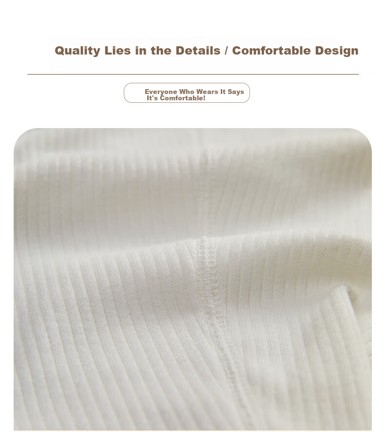 DUOQINGMAO Thermal Underwear 2025 Autumn Winter New Silk Cashmere 10A Antibacterial Slim Fit Waist Enhancing Champagne 2XL 44