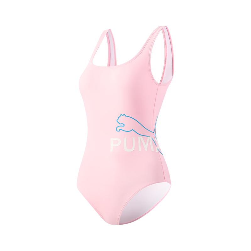 PUMA Women's One-Piece Racing Swimsuit Antibacterial Swimming Pool Spa Swimwear New Premium Design