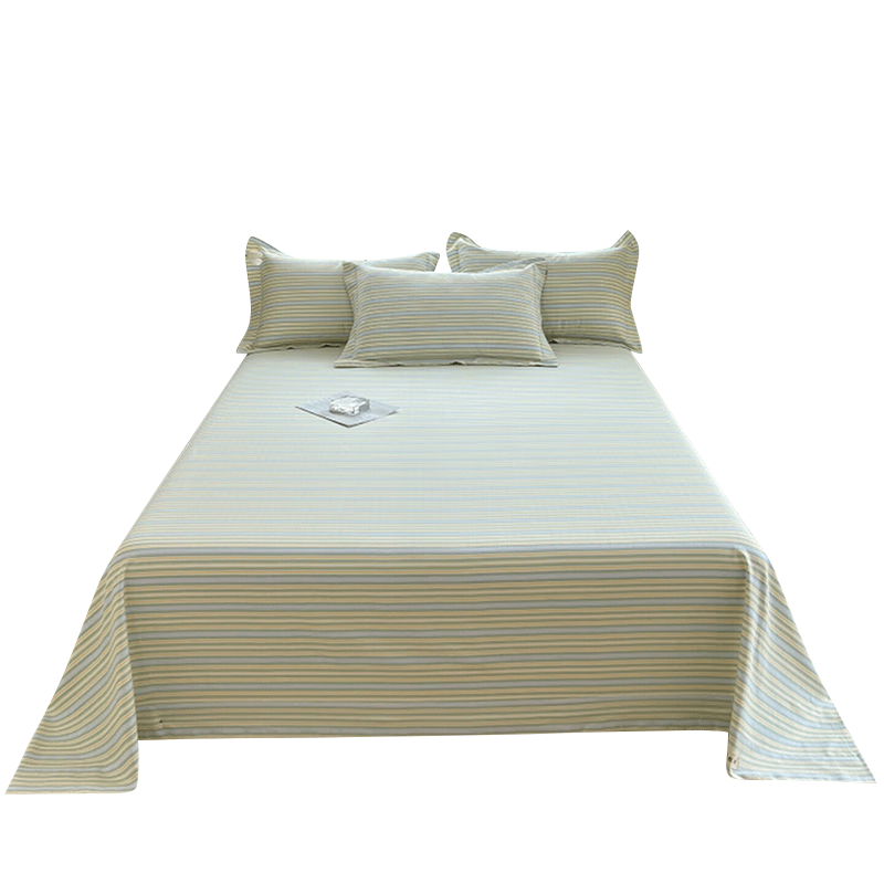 Hengyuanxiang Coarse Cotton Thickened Pure Cotton Bed Sheet 1.8x2m 230x245cm Single A-Class Antibacterial Bed Cover