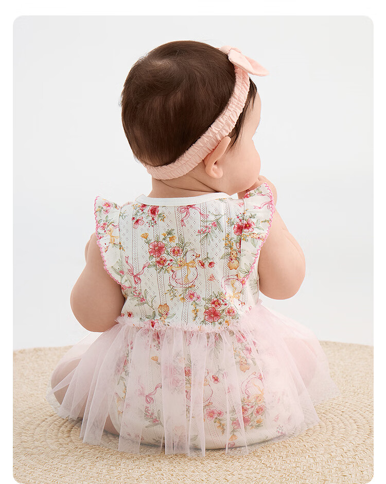 Balabala【balaOne】Baby Romper Infant Girls Triangle Bodysuit 2026 Cute Stylish Adorable 10