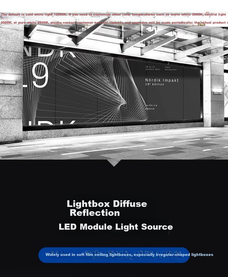 Fanyao LED Diffused Light Strip Block Light Advertising Lightbox Lamp 220V Soft Film Ceiling Module Light Source Module Second Generation 1