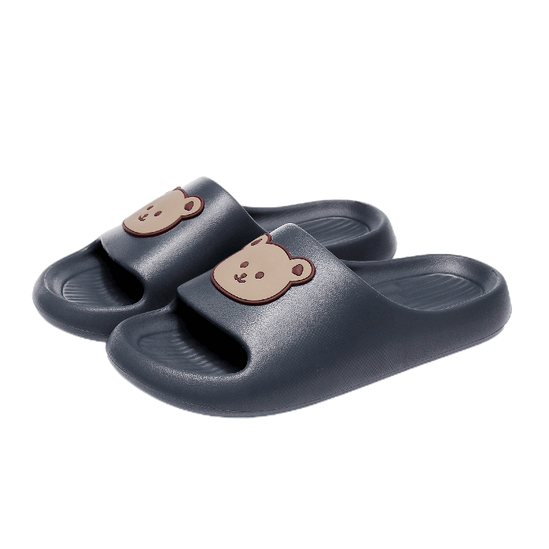 Ganmai Men's Plus Size Slippers 4647 Summer Indoor Home Extra Wide Non-Slip Cool Slippers for Women Pink Size 38-39