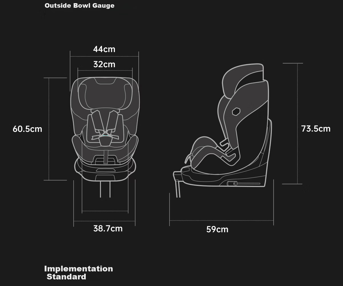 Babyfirst Lingyue 3+ Child Safety Car Seat 0-7 Years Old Baby Car Seat Sunshade Intelligent Ventilation Milk Tea Apricot 33