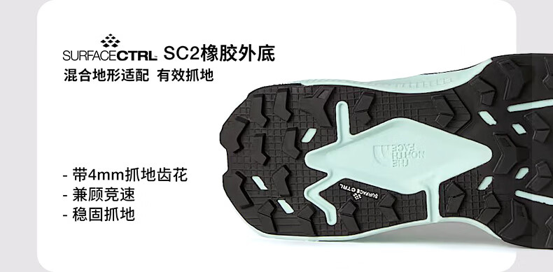 The North Face Women's Trail Running Shoes Outdoor Lightweight Cushioning Running Shoes 8DB3 Black/L54 6/36.5 5