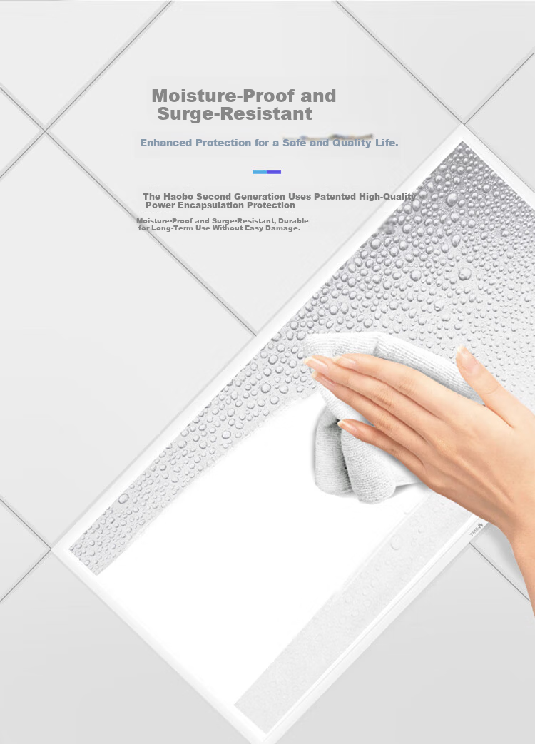 BULL LED Kitchen and Bathroom Panel Light Oil-Resistant Moisture-Proof Water-Resistant Metal Housing MP-F020A-AS White 20W 1