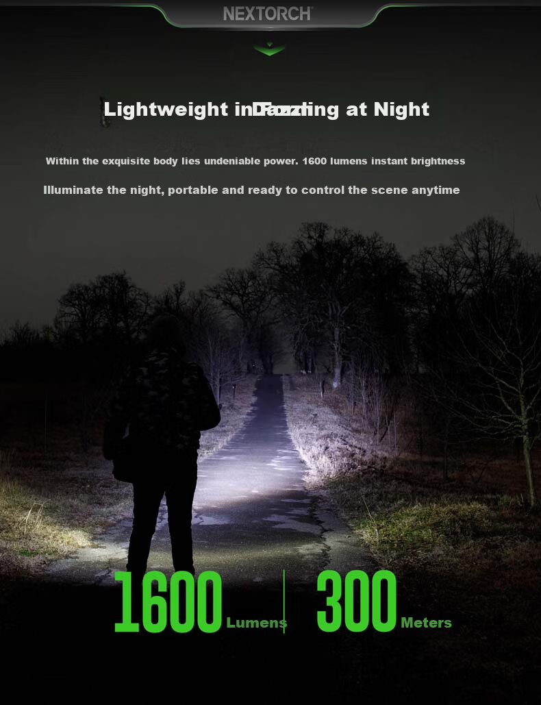 NEXTORCH ARTORCH High Brightness EDC Tactical Duty Flashlight Outdoor Emergency Powerful Rechargeable Mini Flashlight 4