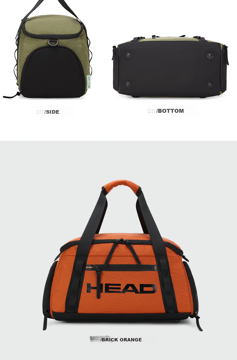 HEAD Travel Bag Multifunctional Tennis Racket Bag Large Capacity Badminton Racket Shoulder Bag Unisex Fitness Business Sports Bag 14