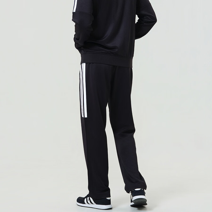 Adidas 2026 New Straight-Leg Sports Pants Loose Fit Slimming Commuter Casual Trousers Black White 3XL 2