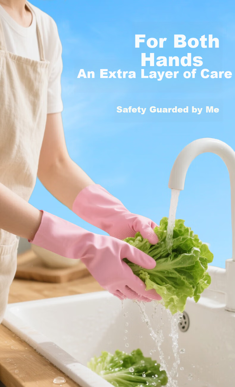 Little Seal Japanese Nitrile Gloves 30pcs One Size Kitchen Dishwashing Food Grade Rubber Household Extended Waterproof Disposable Latex 2