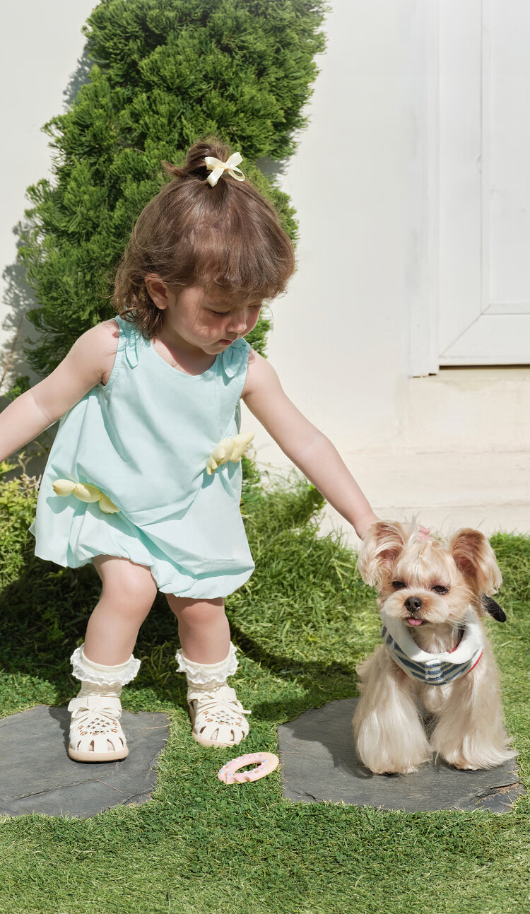 Balabala Kids Dress Baby Skirt 2026 Summer New Girls Toddler Flower Bud Dress Sweet Princess Cute 5
