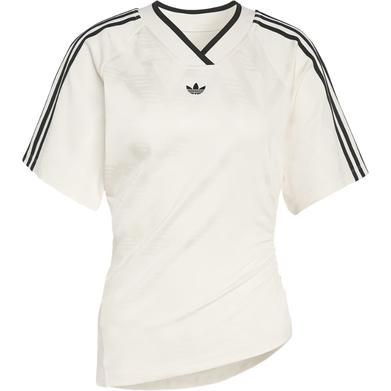 Adidas Originals Women's ROUCHED FOOT J Short Sleeve Top KC9122 White L