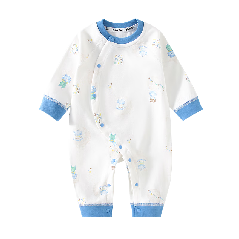 Qiaojiaoya Baby Clothes, Newborn Onesie, Class A Pure Cotton Romper, Full Moon Outfit for Boys And Girls, Crawling Suit, Pajamas, Spring And Autumn Seaso
