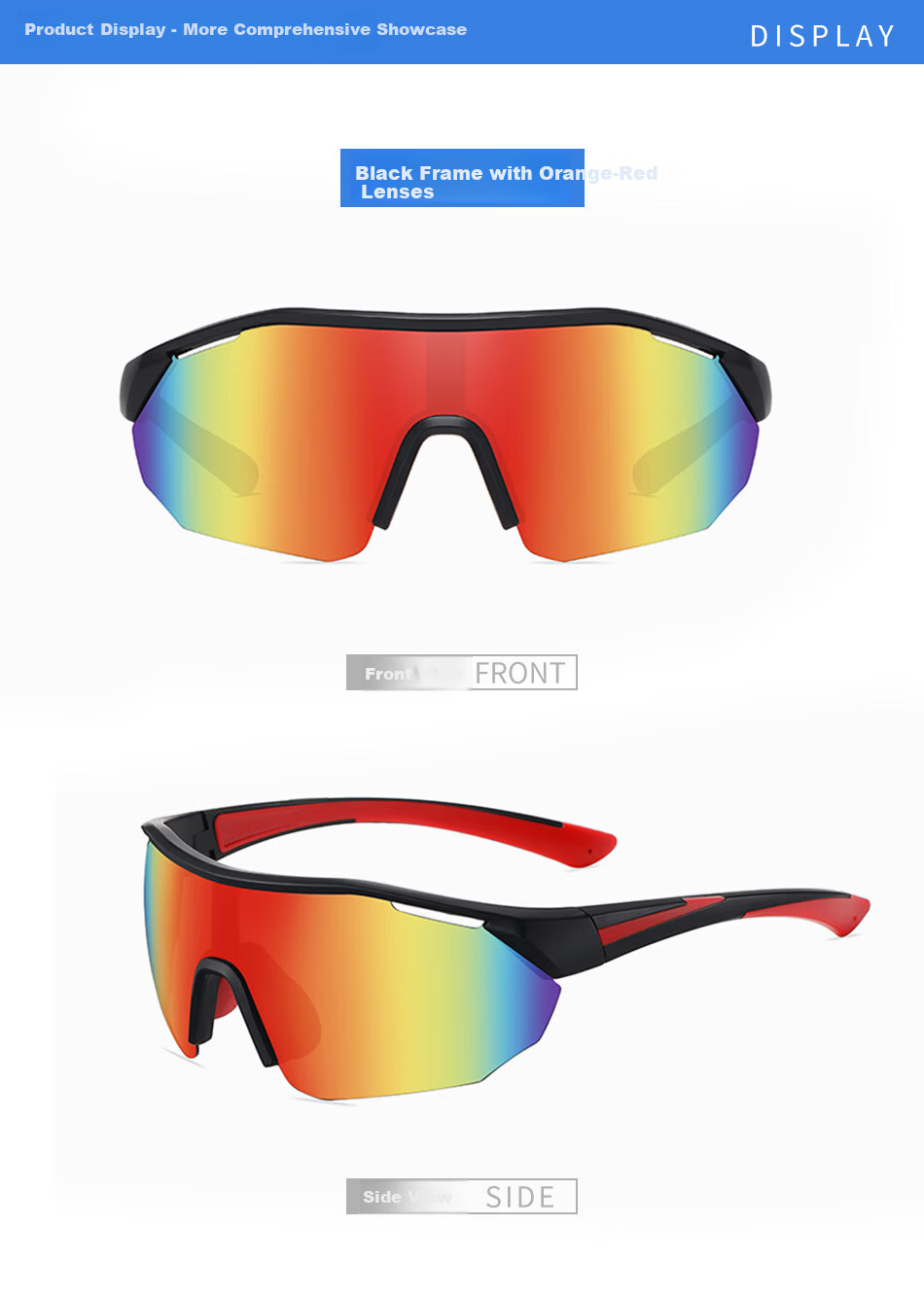 DRATRA Summer HD Polarized Sunglasses Men Outdoor Sports Cycling Fishing Driving Fashion Trendy Eyewear 3
