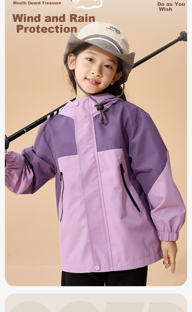 Baleno Kids Winter 2025 Thickened 3-in-1 Outdoor Windproof Jacket for Boys and Girls 5