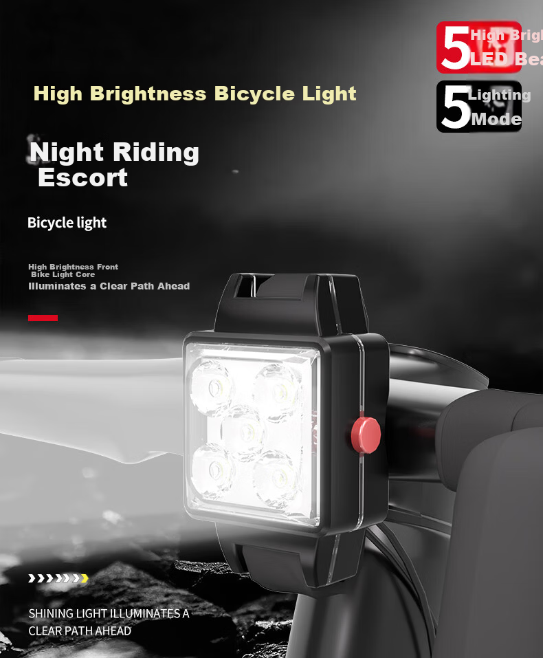 Gueriniao Bicycle Light Front and Rear Set High Brightness Mountain Road Night Riding Waterproof Rechargeable 828-1 1