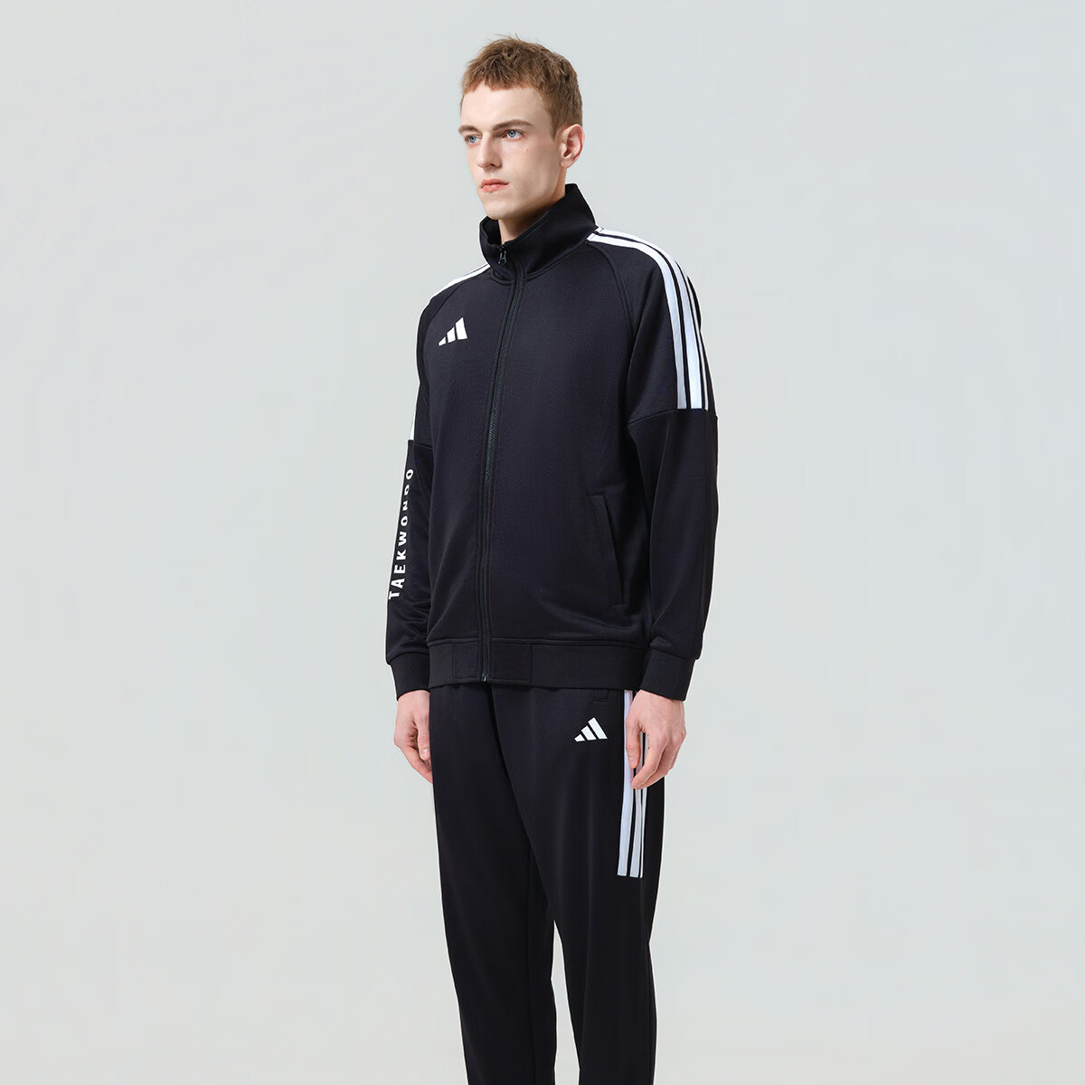 Adidas 2026 Spring New Loose Slim Breathable Casual Commuter Sports Jacket 3XL Black White 3