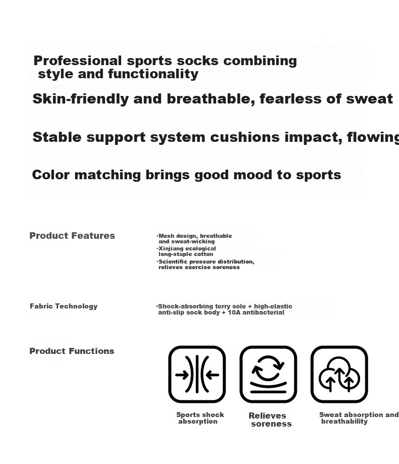 JKN Professional Men's Summer Thin Compression Socks [Sports Shock Absorption] Sweat-Absorbing Durable Running Hiking Football Long Socks 2