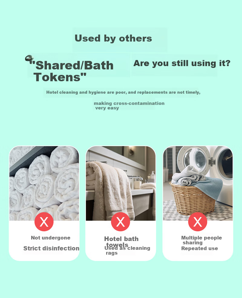 Ainbei Disposable Facial Wipes 60 Sheets Pack Hanging Dual-Use Cotton Soft Thickened Dry and Wet Face Towels 3