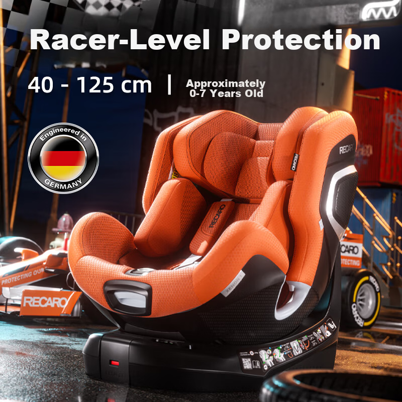 RECARO Child Safety Seat 0-4-7 Years Car Baby Chair i-Size Certified 360-Degree Rotation XENON1 Thunder