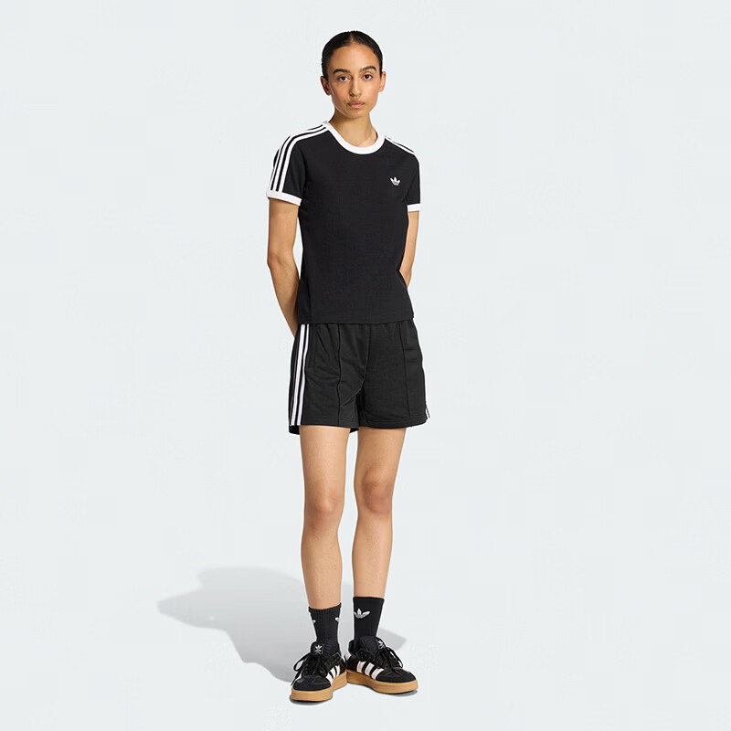 Adidas Originals Women's FB SHORT Knit Shorts KD5569 Black L 4