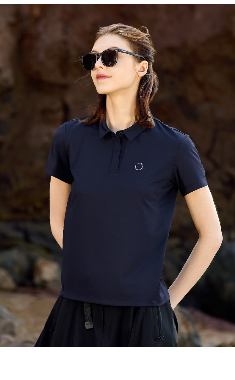 JEEP Women's Short Sleeve Polo Shirt UPF50+ Sun Protection Quick-Dry Outdoor Casual Breathable T-Shirt 18