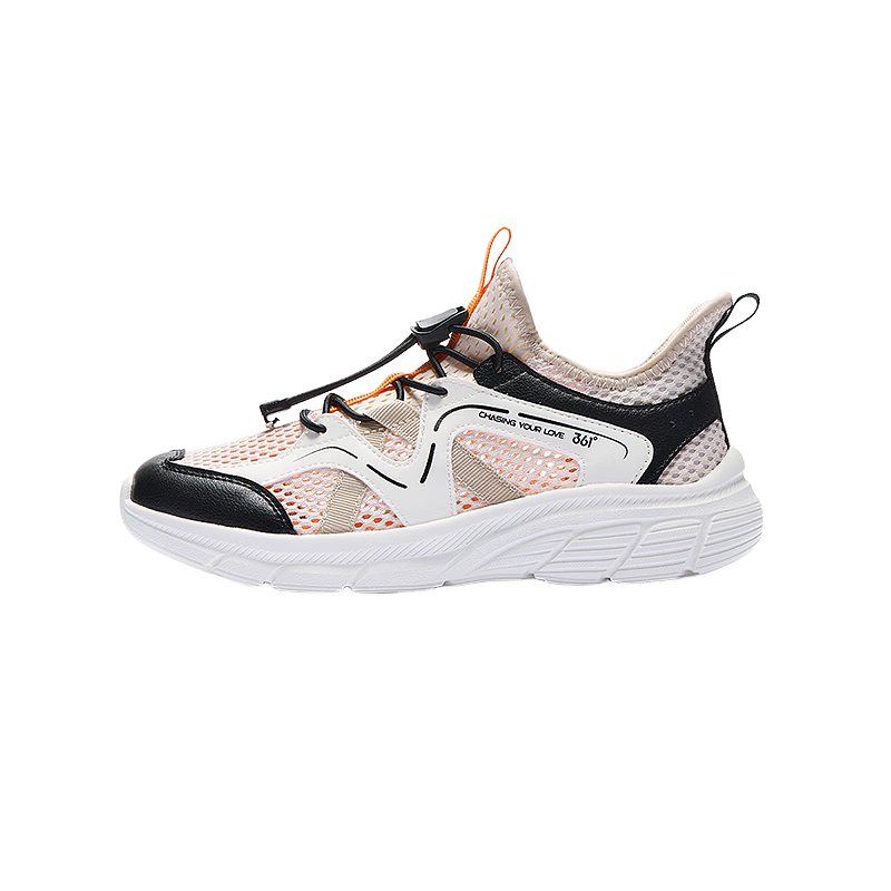 361° Kids Sports Shoes Summer 26 Boys and Girls Large Mesh Breathable Lightweight Soft Elastic School Running Shoes