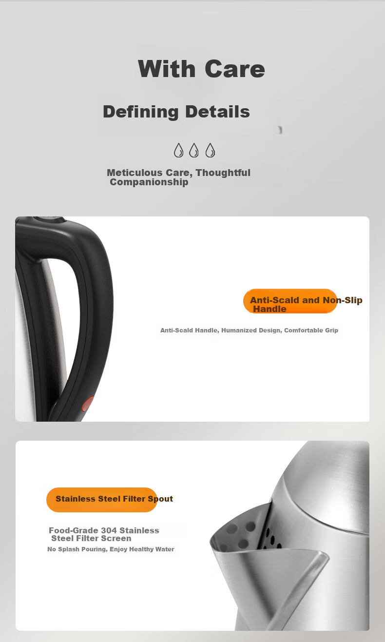 Grelide 4.2L Electric Kettle Large Capacity 304 Stainless Steel 2000W High Power Auto Shut-Off Chinese Red Household Water Boiler Gift for Wedding and Spring Festival 10
