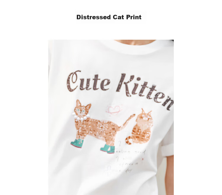 Semir Women's Short-Sleeve T-Shirt with Cute Pet Print, Moisture-Wicking Quick-Dry Pullover Top 109325100005 5