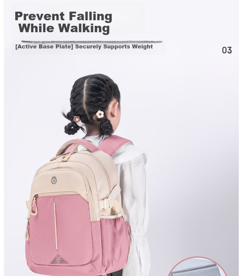 Future Star Elementary School Backpack for Grades 1-3, Lightweight Large Capacity Ergonomic Shoulder Bag for Girls, Light Blue Small Size 11