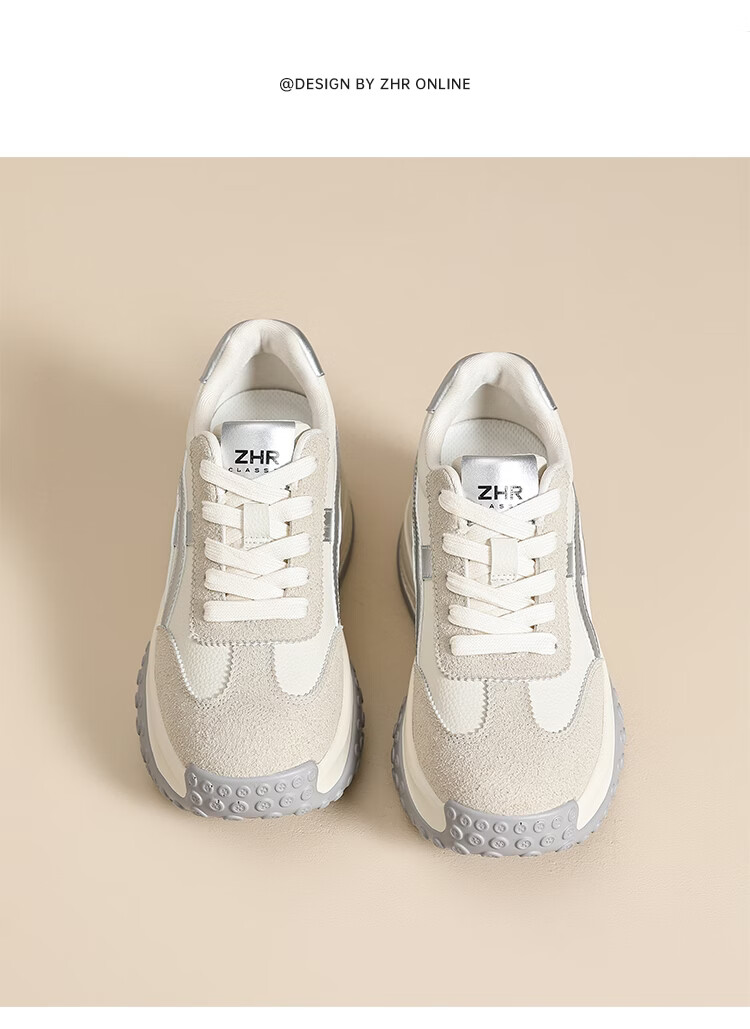 ZHR ZEZ Thick Sole 7cm Height Increasing Dad Sneakers Women 2026 New Versatile Sports Shoes KS262 Light Blue Size 38 22