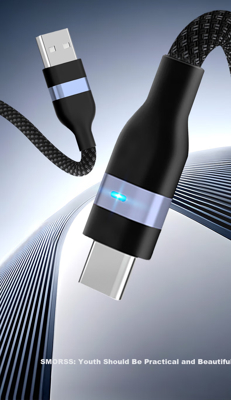 Smorss Type-C Data Cable 6A Super Fast Charging 100W/88W/66W/40W Compatible with Huawei Honor Xiaomi Charging Cable Pura80 Android Phone Tablet - Ice Crystal White 1.5m 1