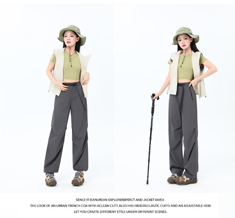 Xueqiman Lightweight Work Pants 2026 Spring Summer Thin Outdoor Windproof Waterproof Mountaineering Paratrooper Pants 20