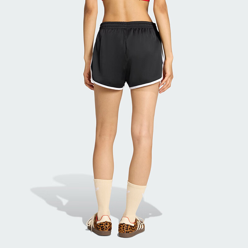 Adidas Originals Women's 3S SPRNTR Woven Shorts KD7977 Black S 3