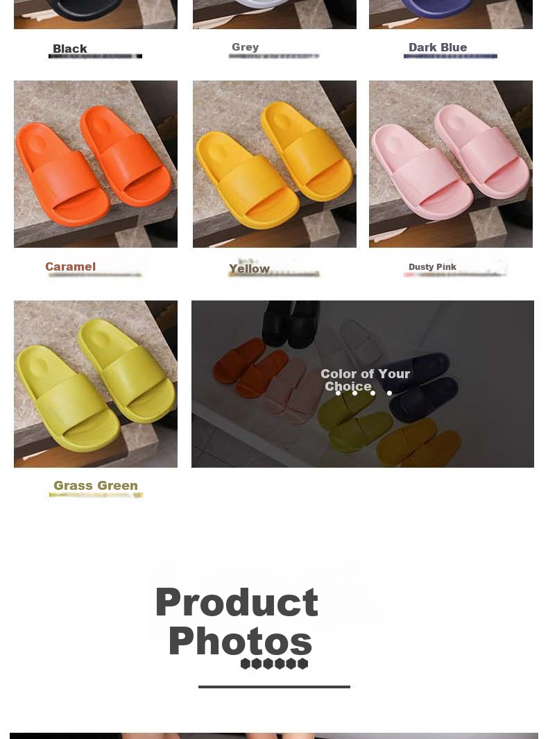 Huamei Jianbu Thick Sole Slippers Home Shower Bathroom Outdoor Non-Slip All-Season Sandals HM8888 7